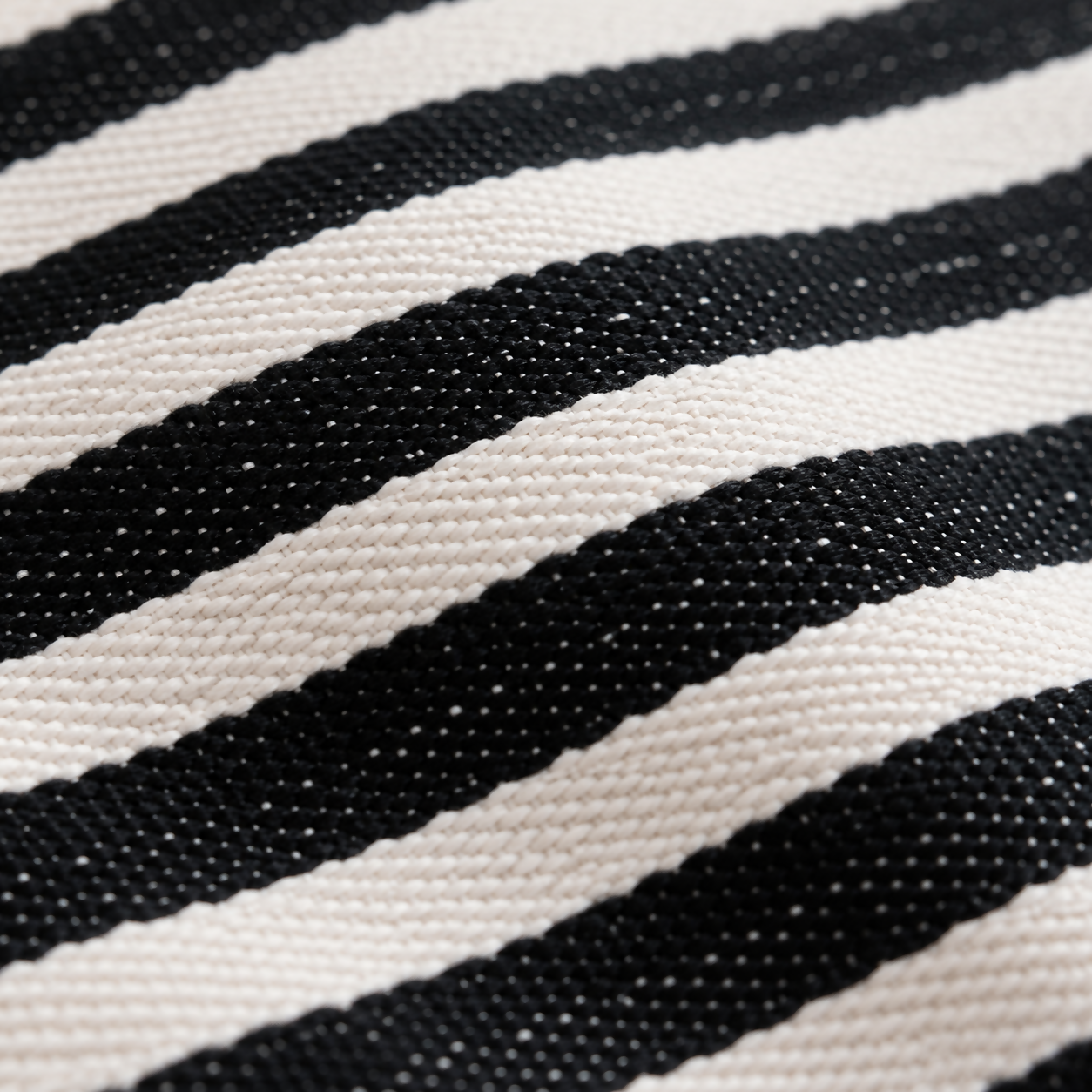 Marezze 2-Pack Black & Ivory Striped Turkish Cotton Kitchen Towels with Tassels, 16" x 36"