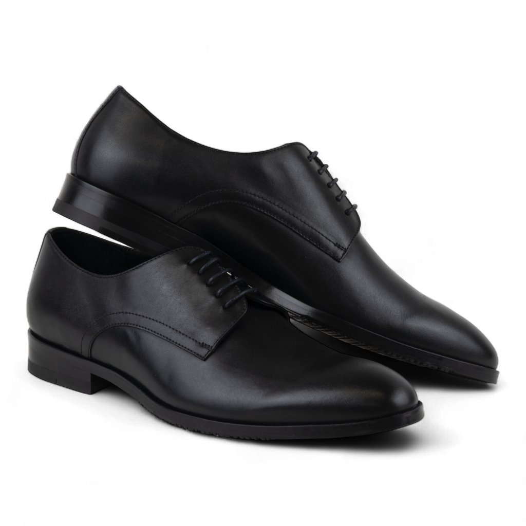 Men's Leather Whole-Cut Derby Style Dress Shoes