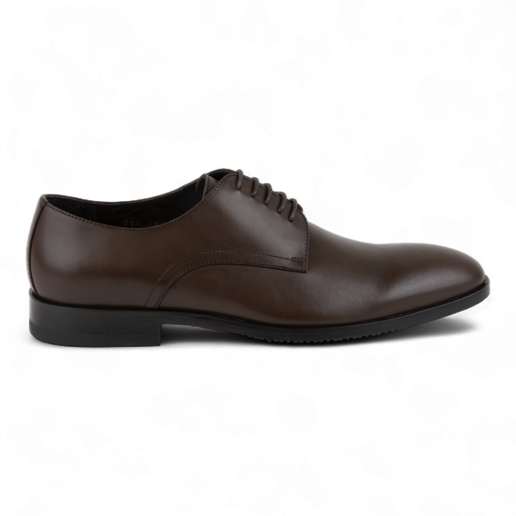 Men's Leather Whole-Cut Derby Style Dress Shoes