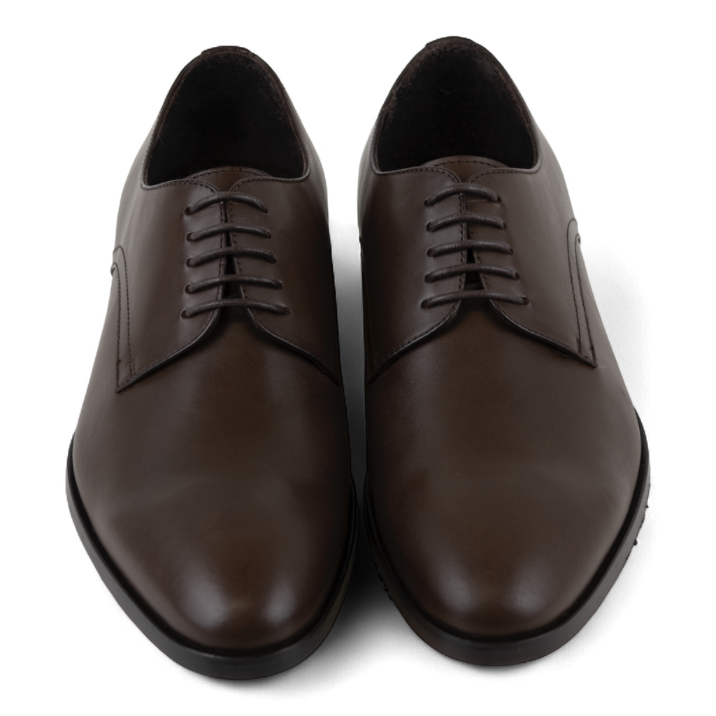 Men's Leather Whole-Cut Derby Style Dress Shoes