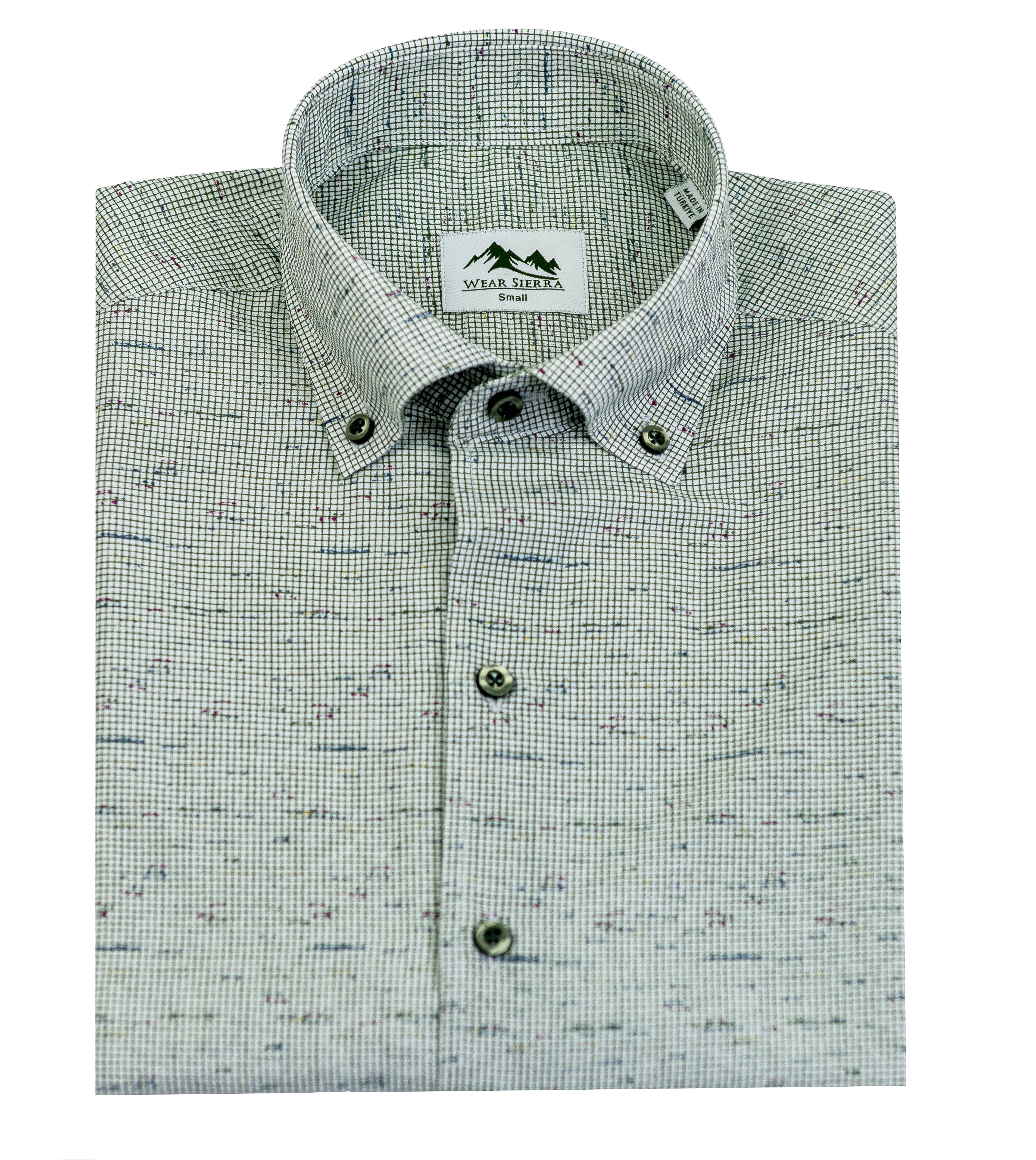 Wear Sierra Top Shelf Men's Linen Short Sleeve Button Down Shirt in Green - Great for Casual Fridays at the Office and Date Nights (Copy)