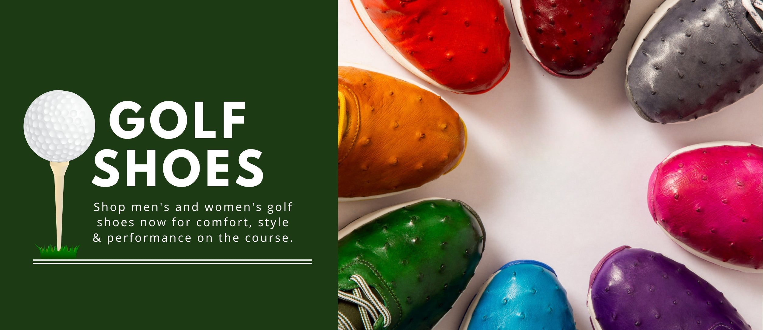 Golf shoes banner
