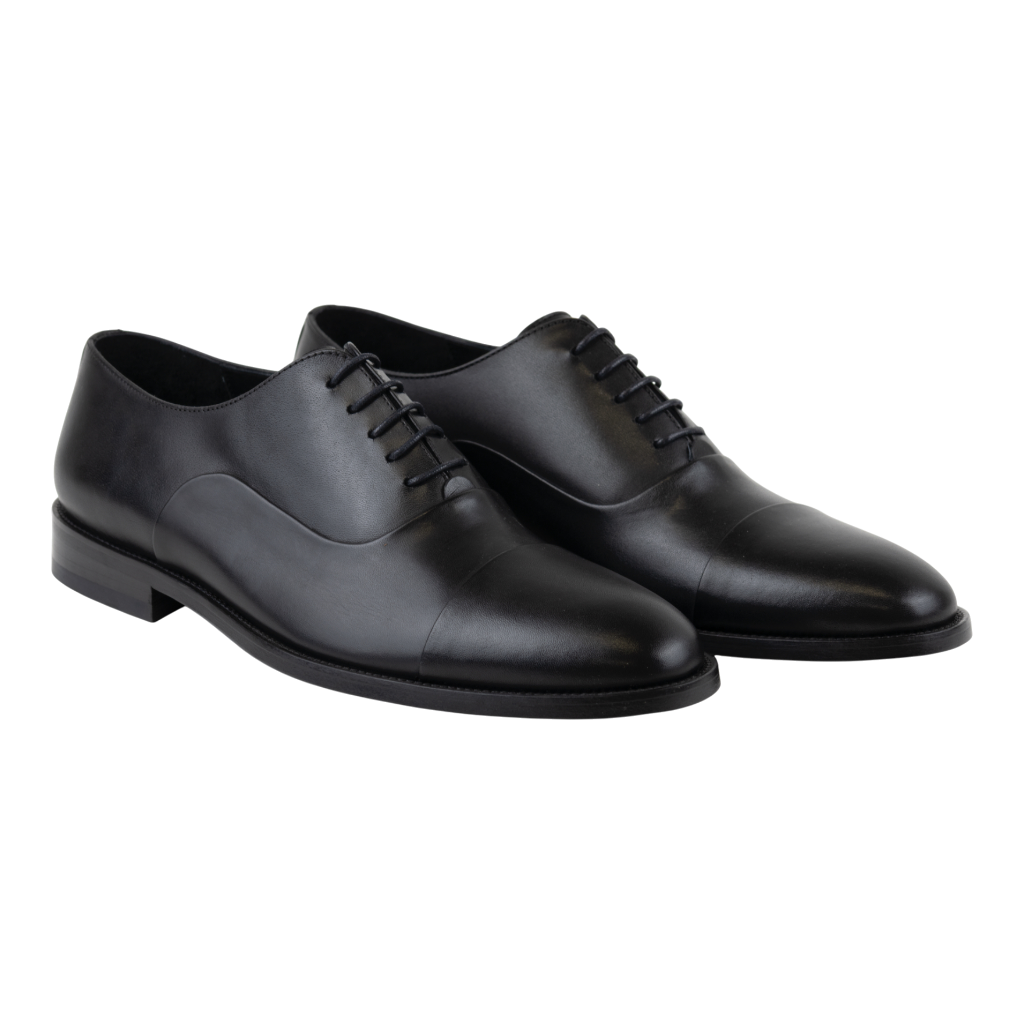 Men's Leather Cap-Toe Oxford Dress Shoes