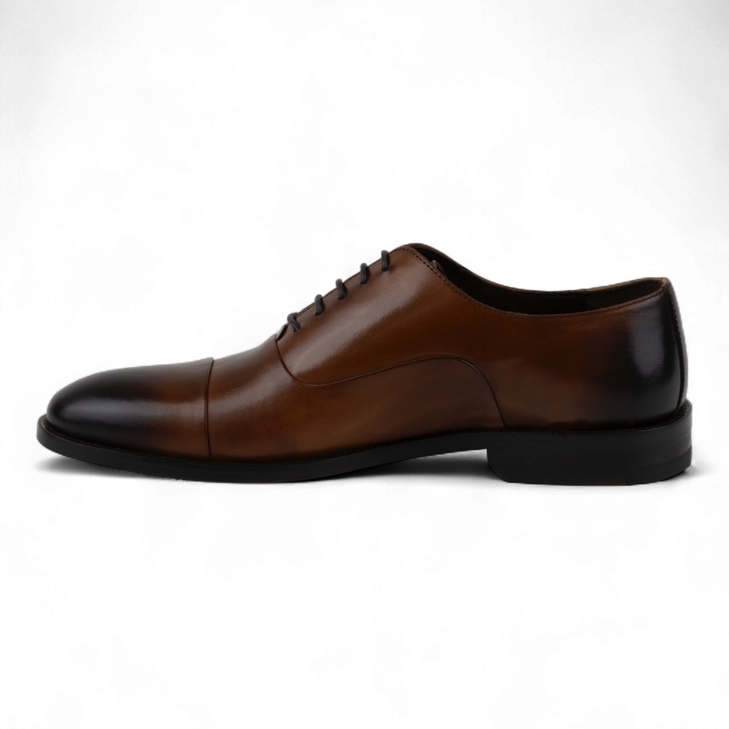 Men's Leather Cap-Toe Oxford Dress Shoes