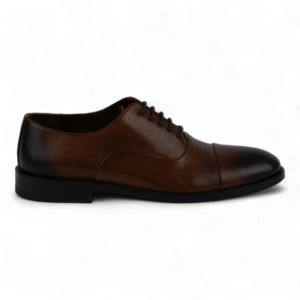 Men's Leather Cap-Toe Oxford Dress Shoes
