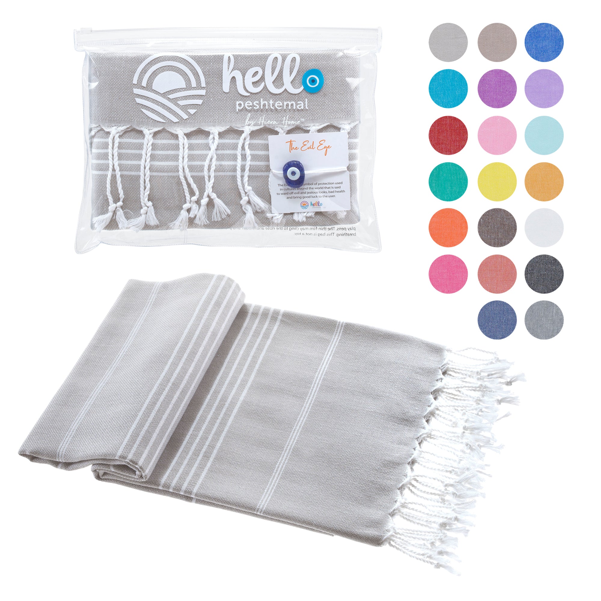 Turkish Cotton Beach Towel, Prewashed, Soft, Absorbent, Quick Dry, Oversized Bath Towels for Bathroom, Pool, Travel, Picnics, Size 39x71