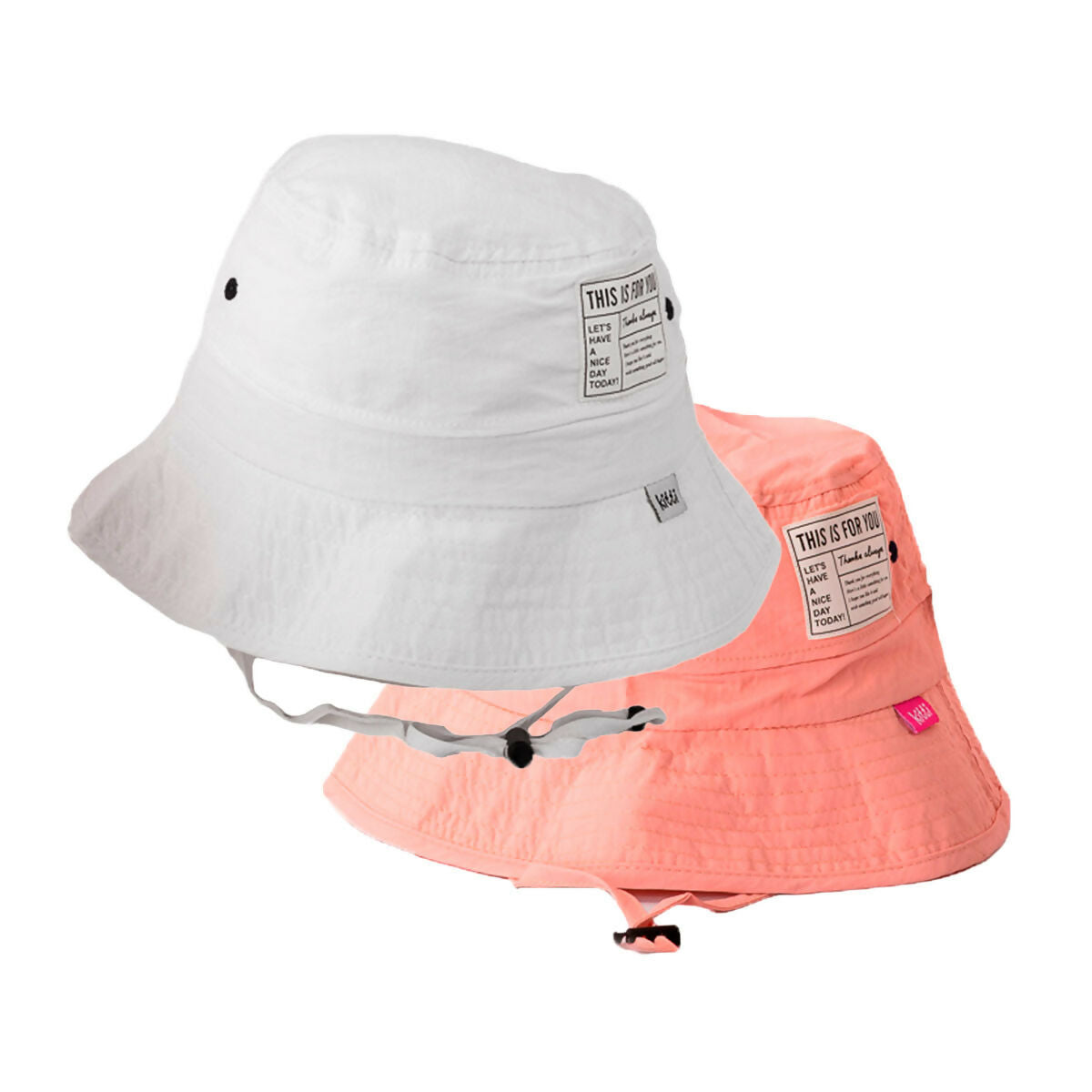 Girls Adjustable Wide Brim Sun Hat - Fits Ages 6 Years to 8 Years