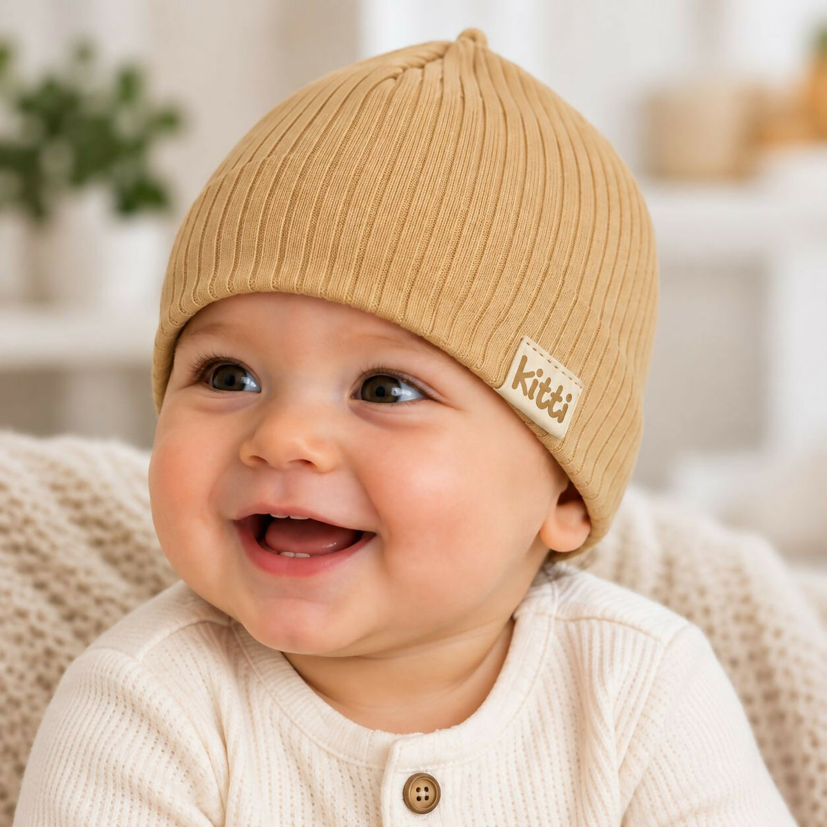 Infants Cotton Beanie For Spring and Winter-For Baby Boys (0-18 Months)