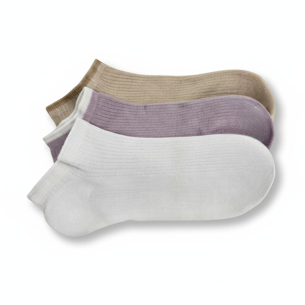 Women's Ankle Socks - Colorful and Comfortable, Silky Rayon - Great Warm Weather Socks