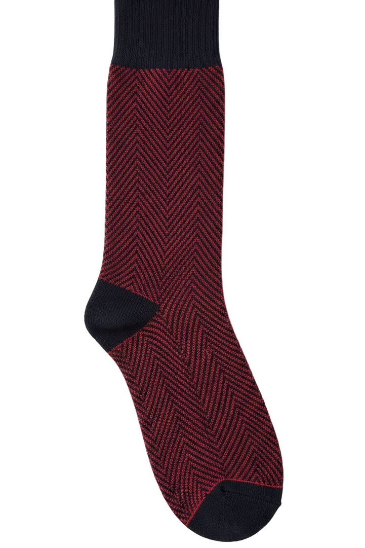 Men's Colorful Dress Socks - Combed Cotton, Seamless Toe Socks