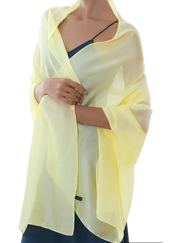 Buy ivory Women&#39;s Lightweight Silky Sheer Chiffon-Like Summer Scarves in Pretty Spring Colors