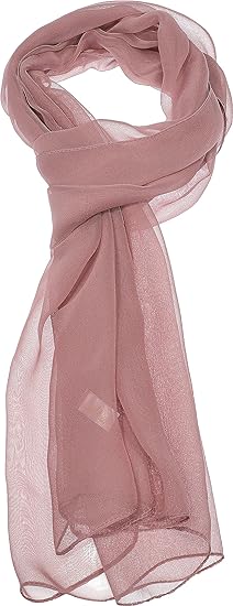 Buy misty-rose Women&#39;s Lightweight Silky Sheer Chiffon-Like Summer Scarves in Pretty Spring Colors