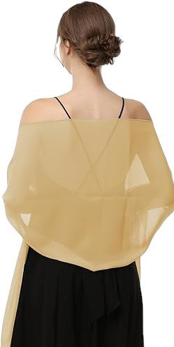 Buy tan Women&#39;s Lightweight Silky Sheer Chiffon-Like Summer Scarves in Pretty Spring Colors