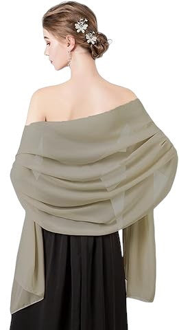 Women's Lightweight Silky Sheer Chiffon-Like Summer Scarves in Pretty Spring Colors