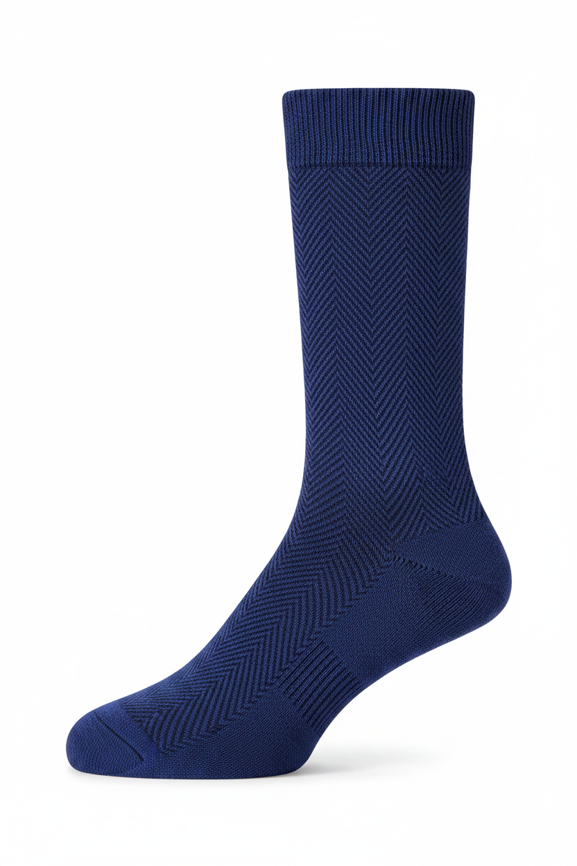 Men's Colorful Dress Socks - Combed Cotton, Seamless Toe Socks