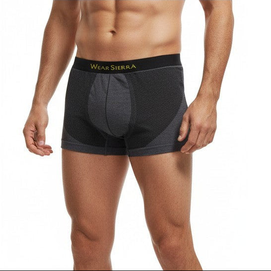 Men's Boxers, Cotton & Charcoal Infused Low Rise Trunk Underwear (2 Pack includes 1 Gray, 1 Charcoal)