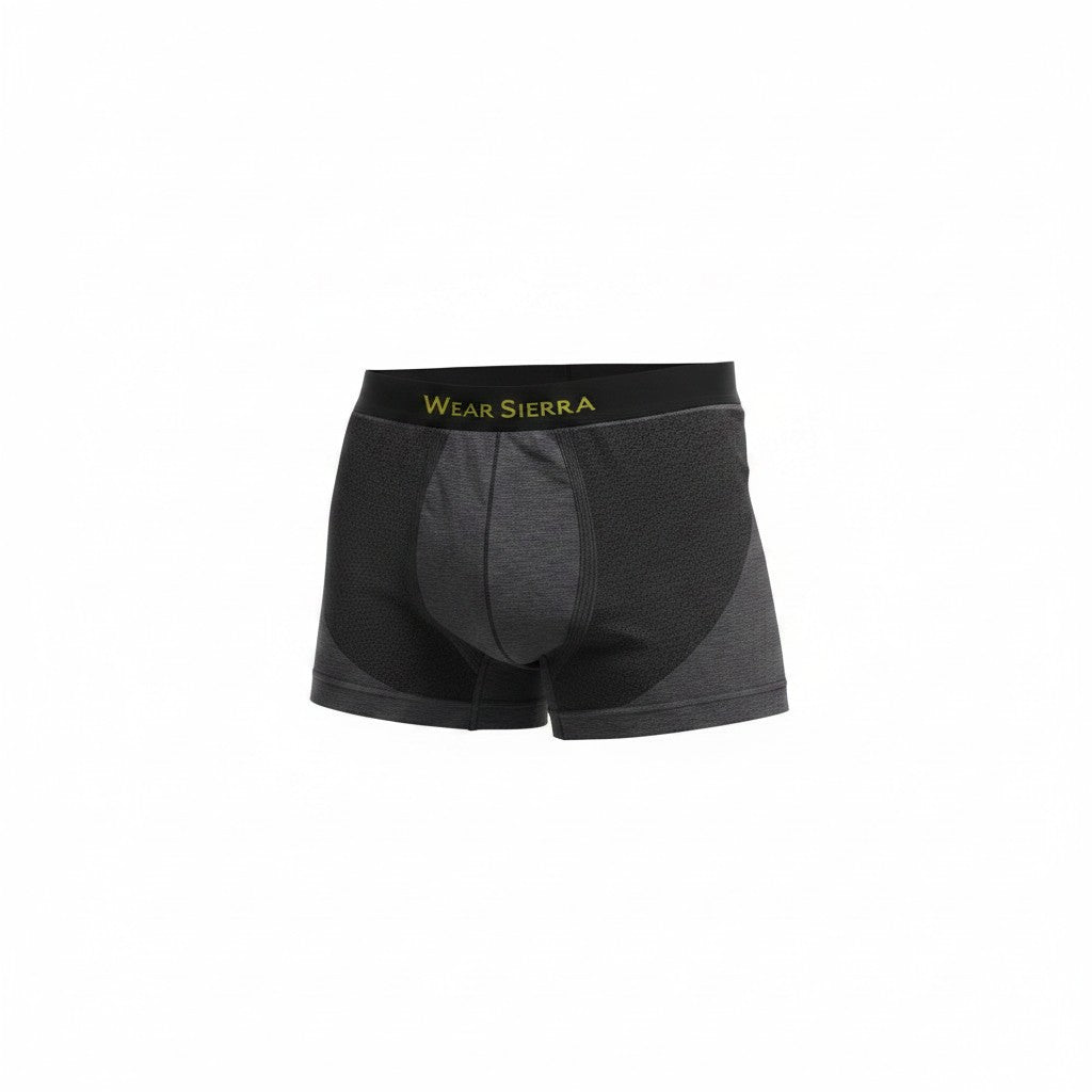 Men's Boxers, Cotton & Charcoal Infused Low Rise Trunk Underwear (2 Pack includes 1 Gray, 1 Charcoal)