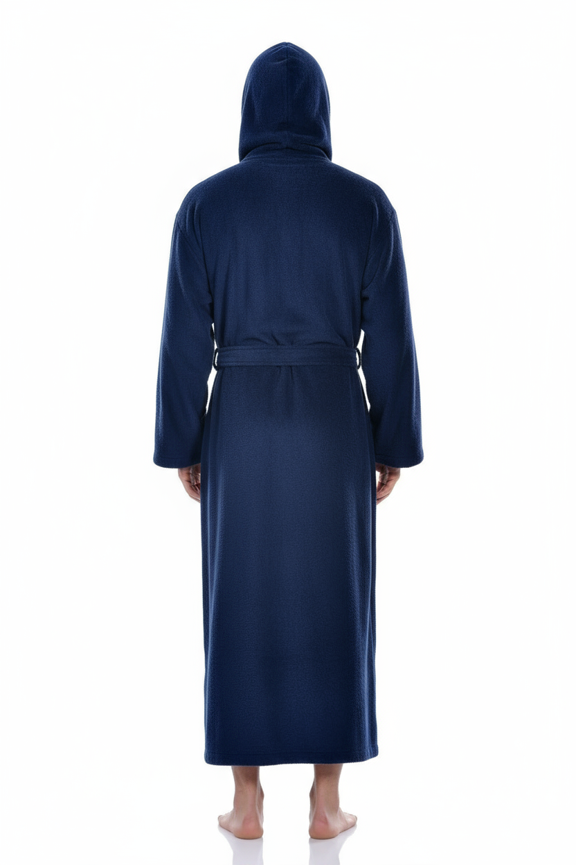 Luxury Turkish Hooded Bath Robes for Men & Women, 100% Turkish Cotton, Hotel Style Ultra Soft, Hooded Robes For Home and Bath - Bathrobe with Adjustable Belt for Him & Her in Sizes X-Large & Medium