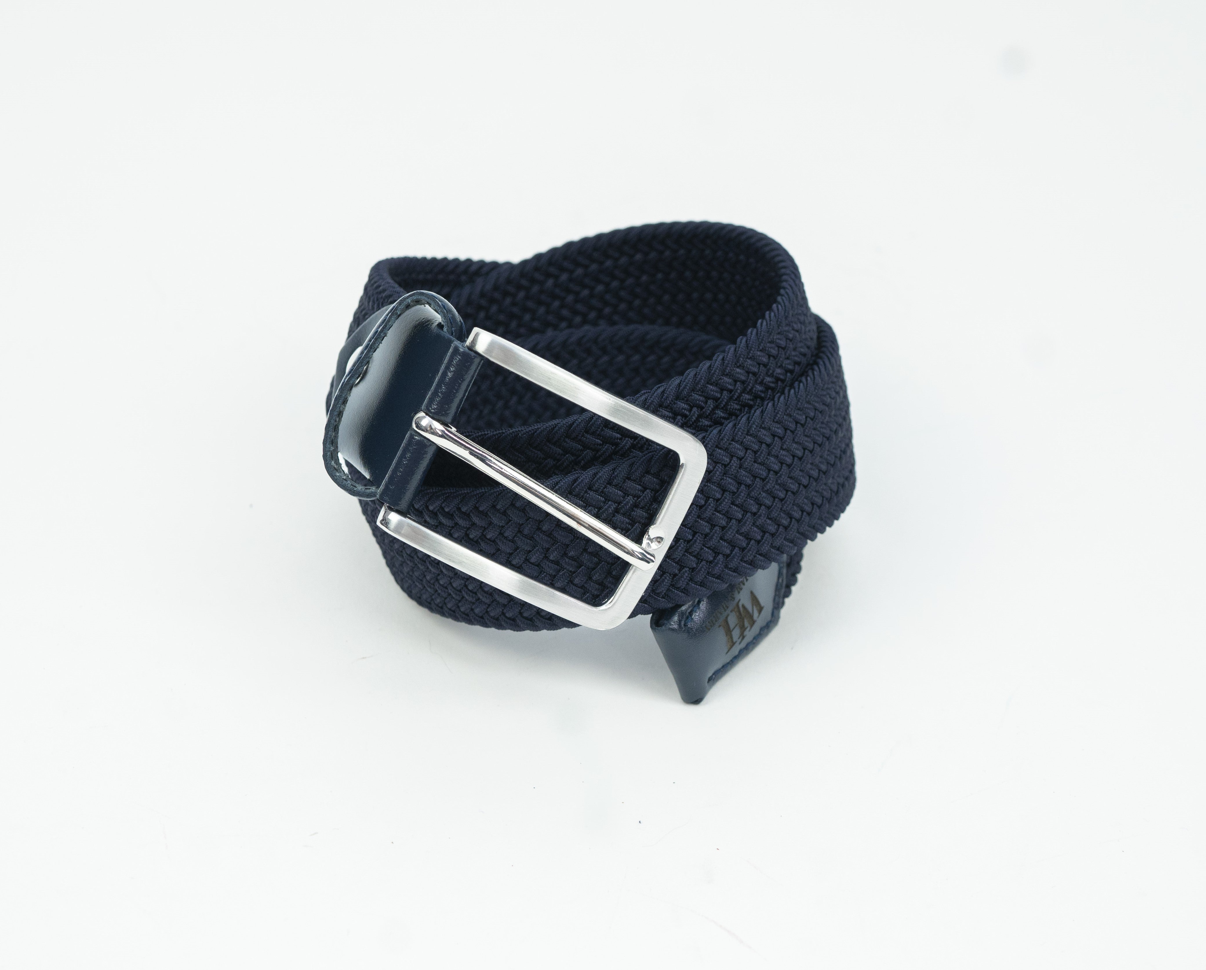 W&H Braided Micro Stripe Stretch Golf Belts for Men & Women - 0