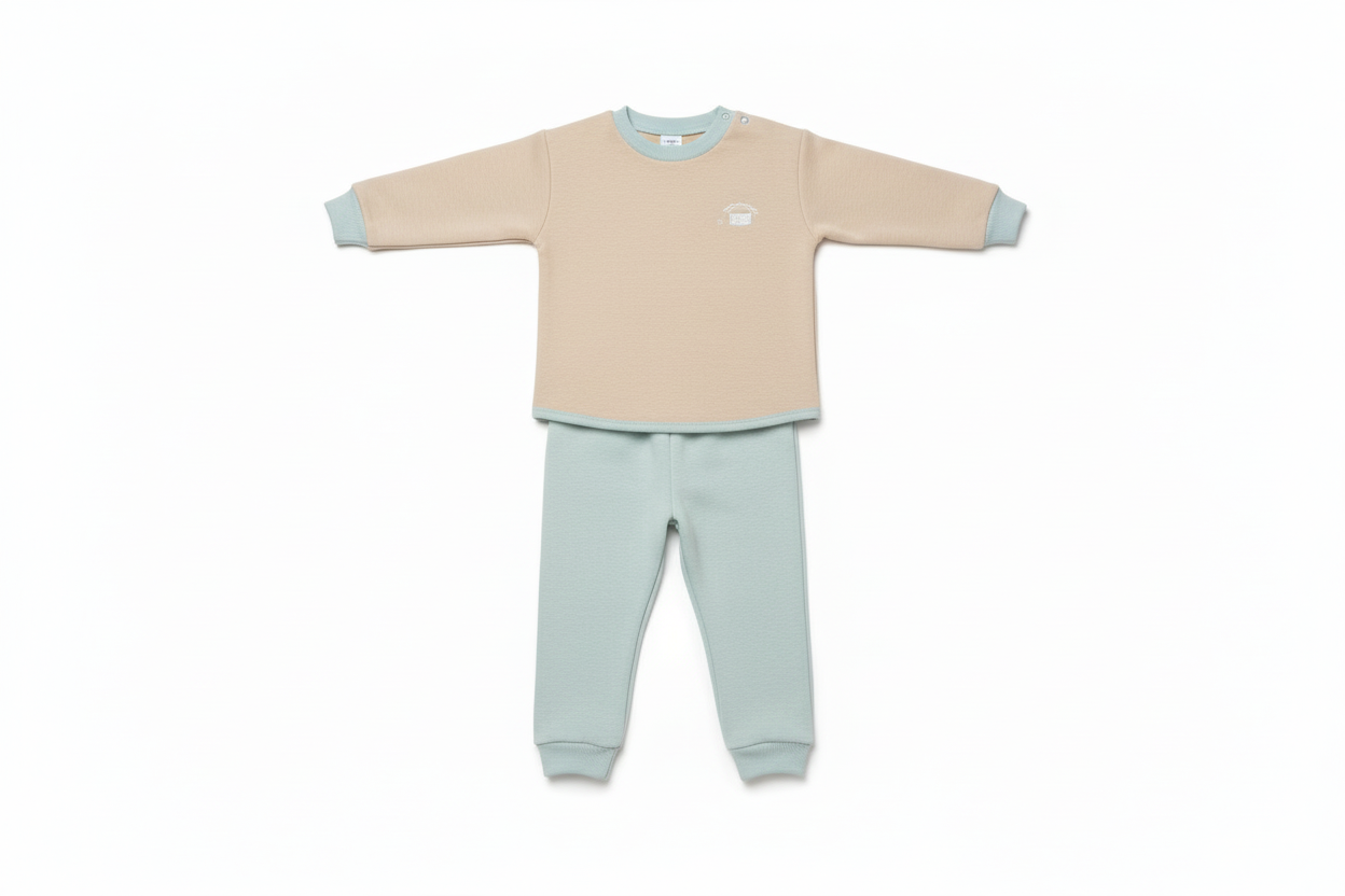 Infant & Toddler Sweatshirt and Sweatpants Football Themed Set for Little Boys & Girls 2 Piece Outfit