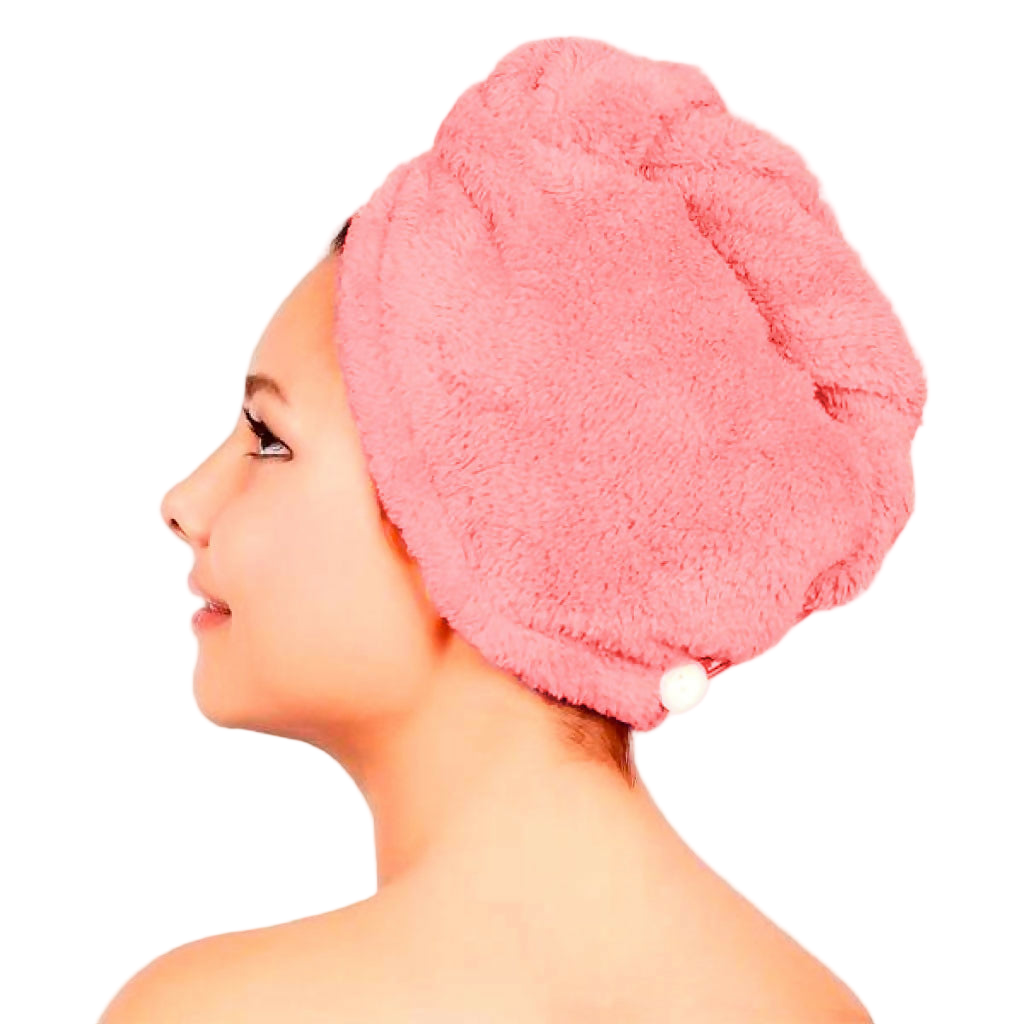 Women's Twist Hair Towel Wrap With Button, 4 Pack Set, 2 Pack Set, Super Absorbent, Quick Dry