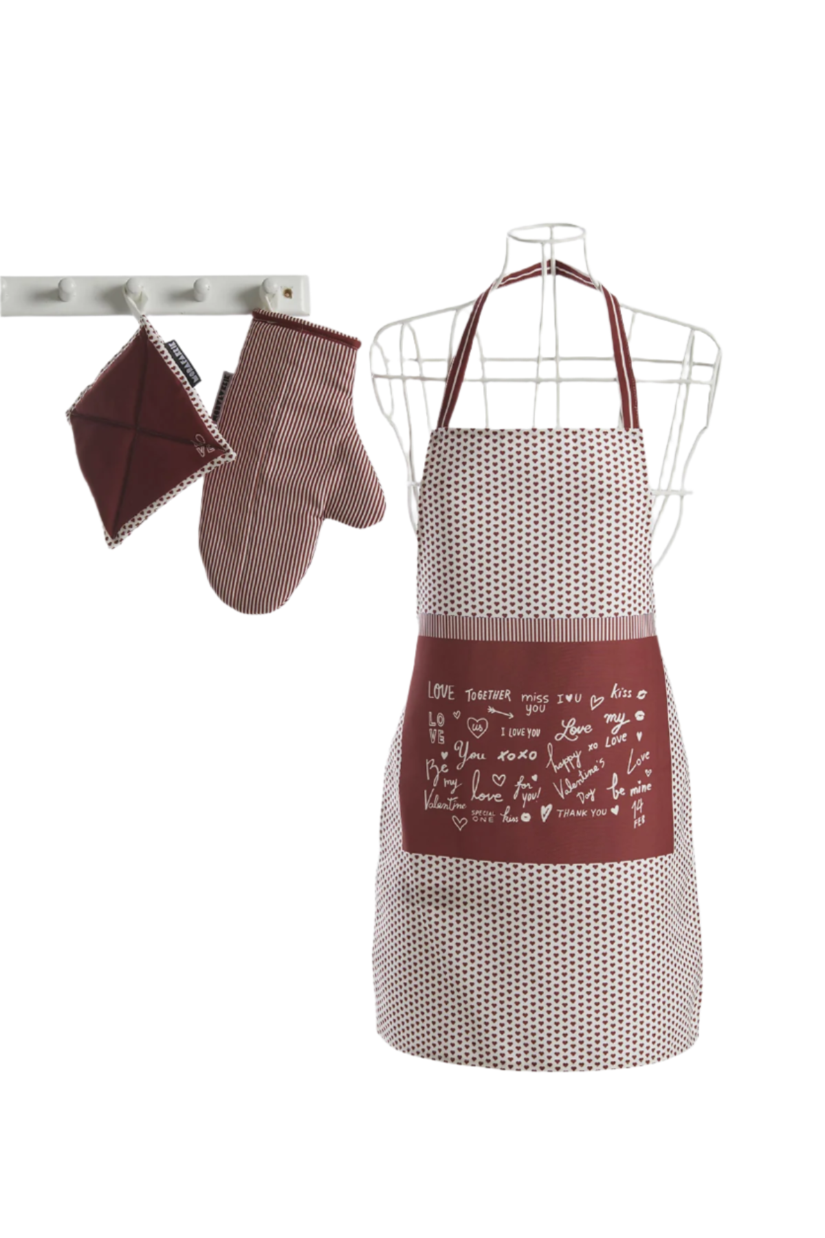 Kitchen Apron Set for The One You Love - Great Gift for Mom and Dad