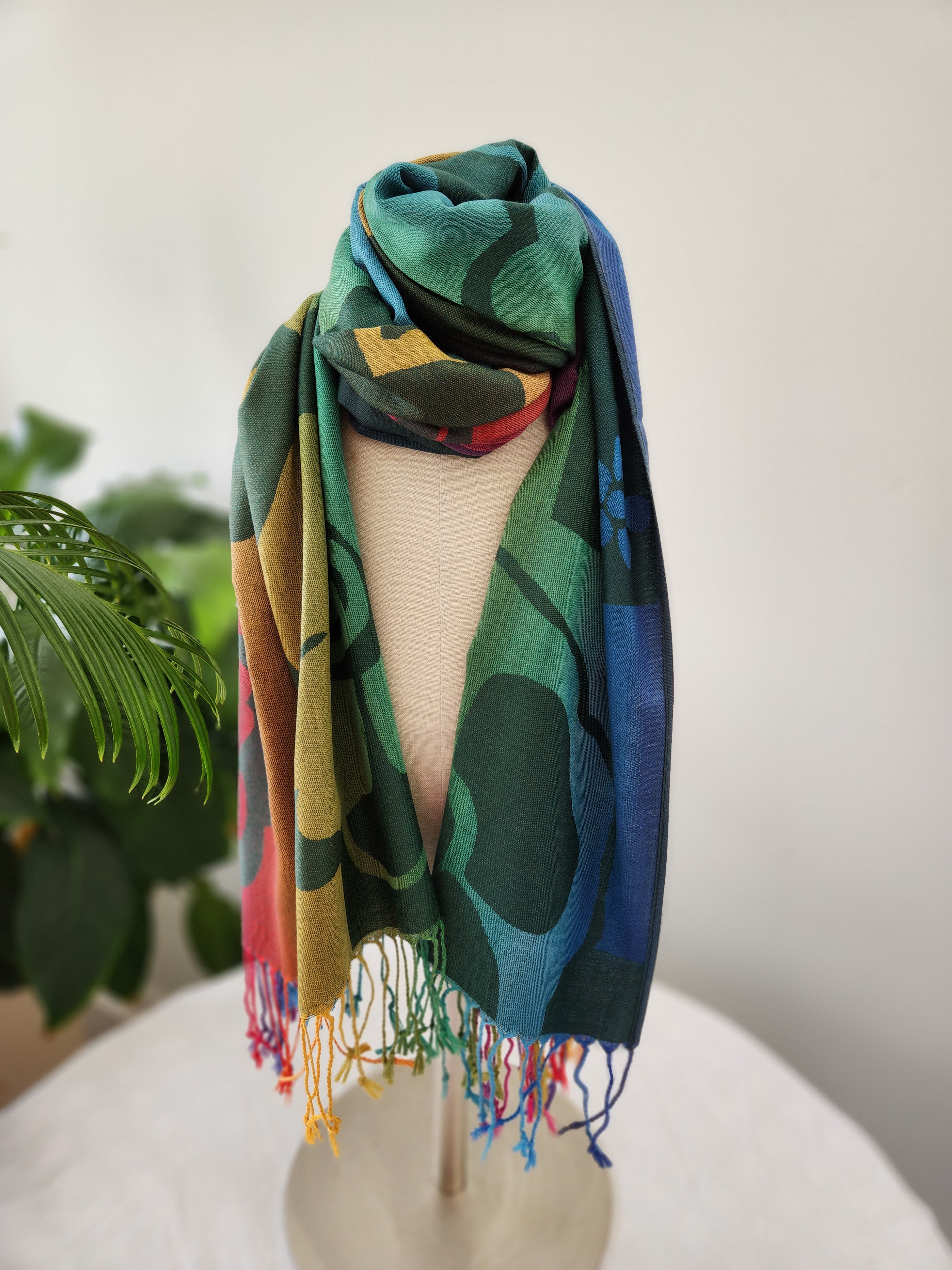 Buy palm-tree Colorful Women&#39;s Scarf in Vibrant, Tropical Colors Makes A Great Holiday Gift