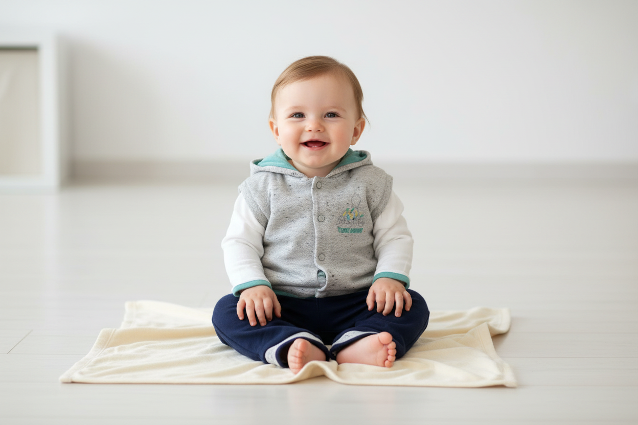 Newborn, Infant & Toddler Animal Theme (Turtle) 3-Piece Hoodie Jacket Set for Little Boys & Girls