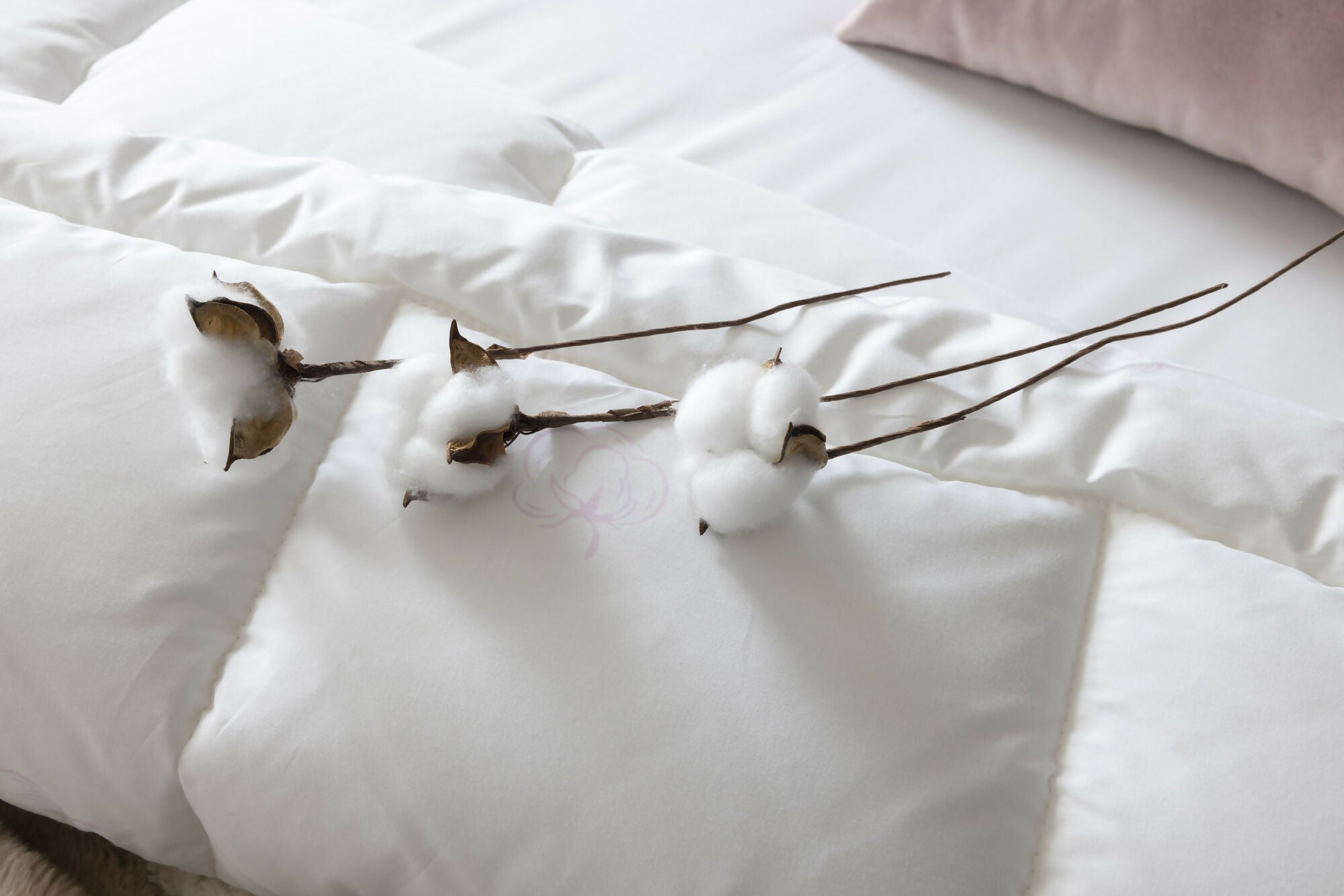 Duvetta 100% Cotton Comforter with Cotton Fabric Cover Premium Quality Cotton -All Season Useable- Duvet-Medium Weight Quilt (King U.S. Standard)