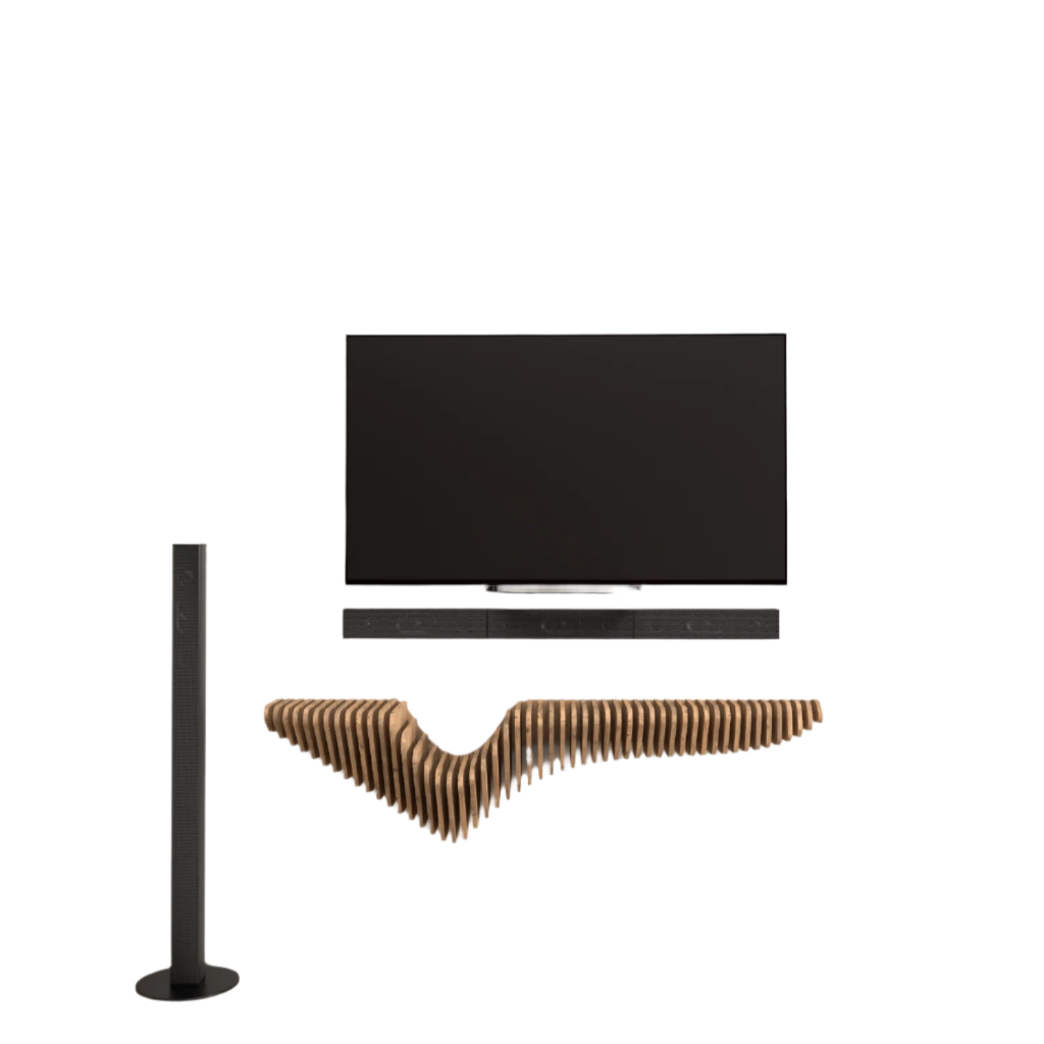 Home Decor Floating Wall Shelf Unit Room Shelf - Geometric Shelf for Home or Office 48" Shelf