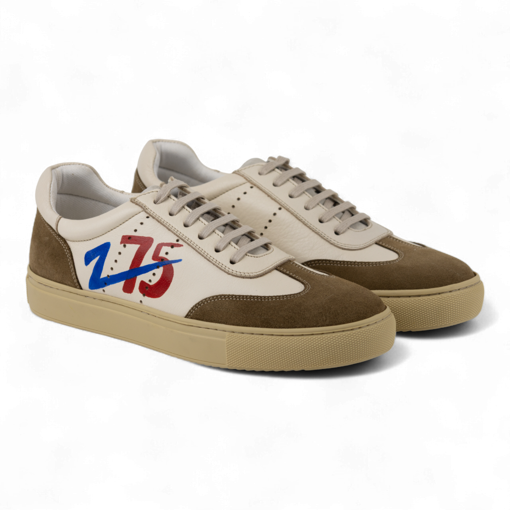 Men's Leather Casual Sneakers - 0