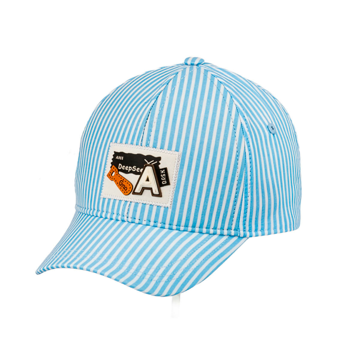 Boys Striped Cap for Summer, Fits Ages 5 Years to 8 Years