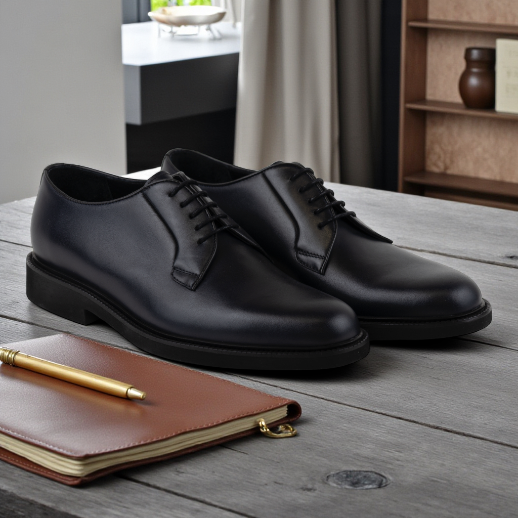 Men's Leather Derby Style Dress Shoes