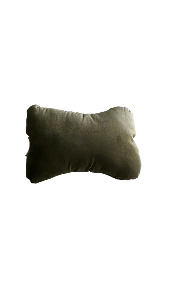 Buy khaki Travel Neck Pillow for Car or SUV with Elastic Strap