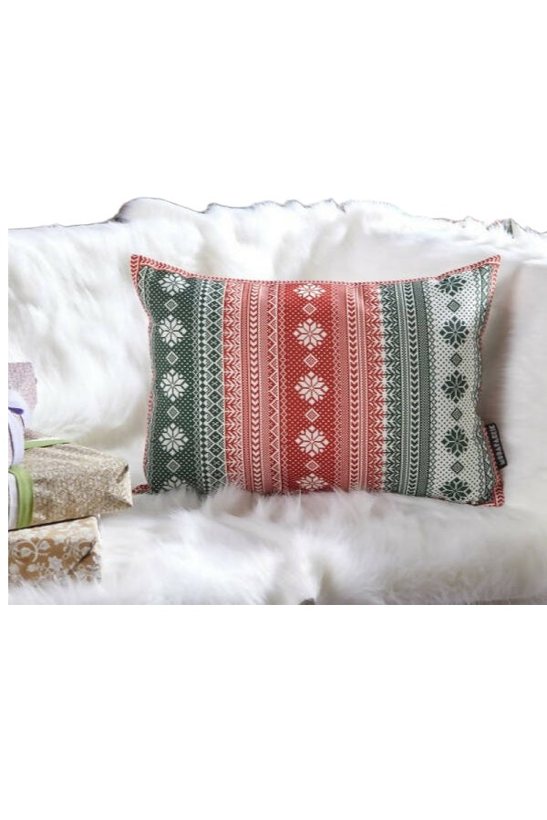 Red & Green Plaid Christmas Themed Pillow Cover - Wear Sierra