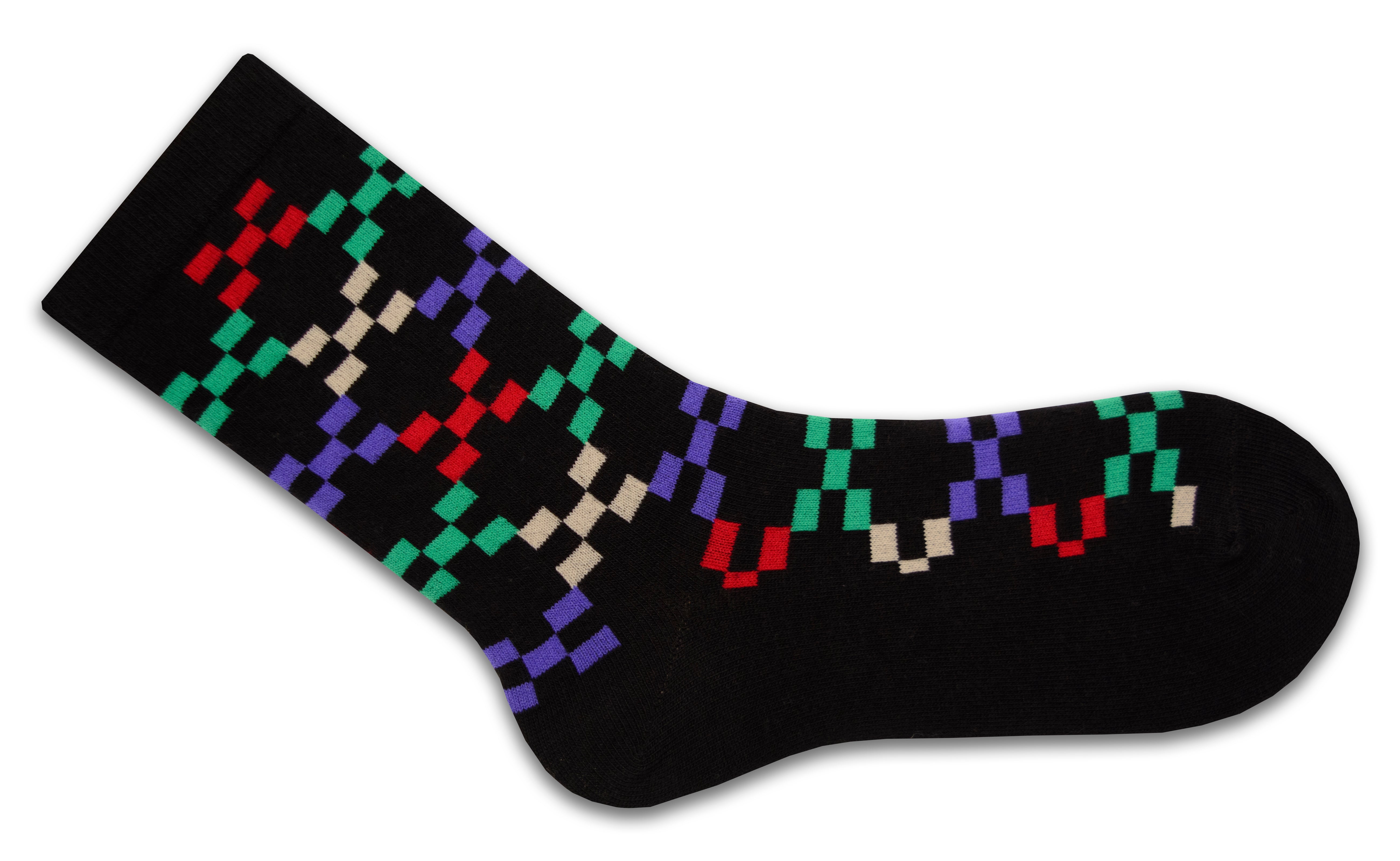 Colorful Women's Crew Socks - Cotton Blend