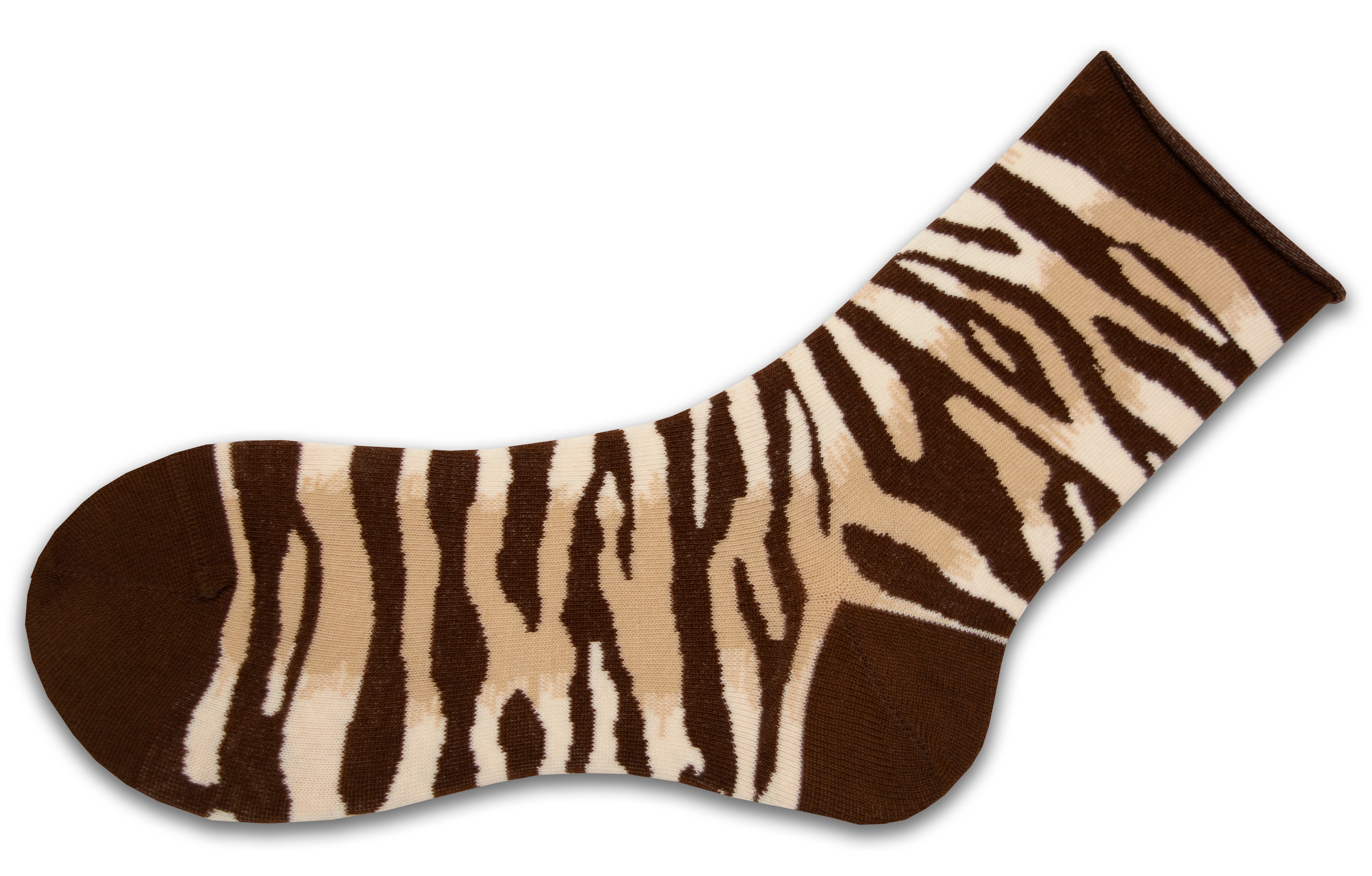 Sierra Socks Zebra Pattern Hi Anklet Casual Cotton Women's 2 Pair Pack Socks