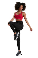 Padded Ladies Workout Wear, Double Strap Plunge Neck Top - NEW ARRIVALS! - Wear Sierra
