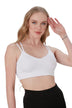 Padded Ladies Workout Wear, Double Strap Plunge Neck Top - NEW ARRIVALS! - Wear Sierra