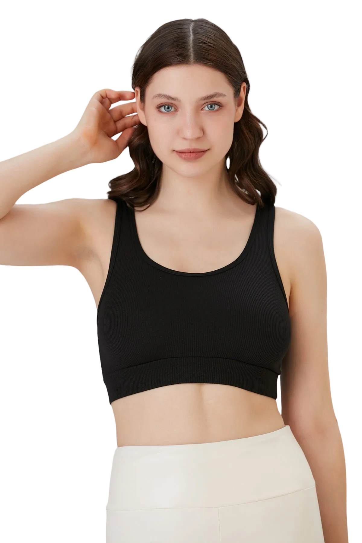 Unlined Juniors' and Women's Bra Top, Comfortable Activewear for Yoga, Walking, Lounging