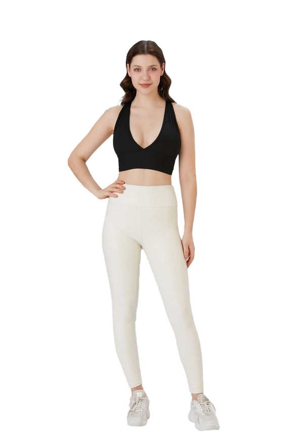 Ladies Padded Workout Wear, Comfortable Soft Plunge Neck Top - NEW ARRIVALS! - Wear Sierra