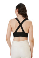 Ladies Padded Workout Wear, Comfortable Soft Plunge Neck Top - NEW ARRIVALS! - Wear Sierra