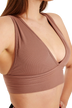 Ladies Padded Workout Wear, Comfortable Soft Plunge Neck Top - NEW ARRIVALS! - Wear Sierra