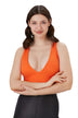 Ladies Padded Workout Wear, Comfortable Soft Plunge Neck Top - NEW ARRIVALS! - Wear Sierra