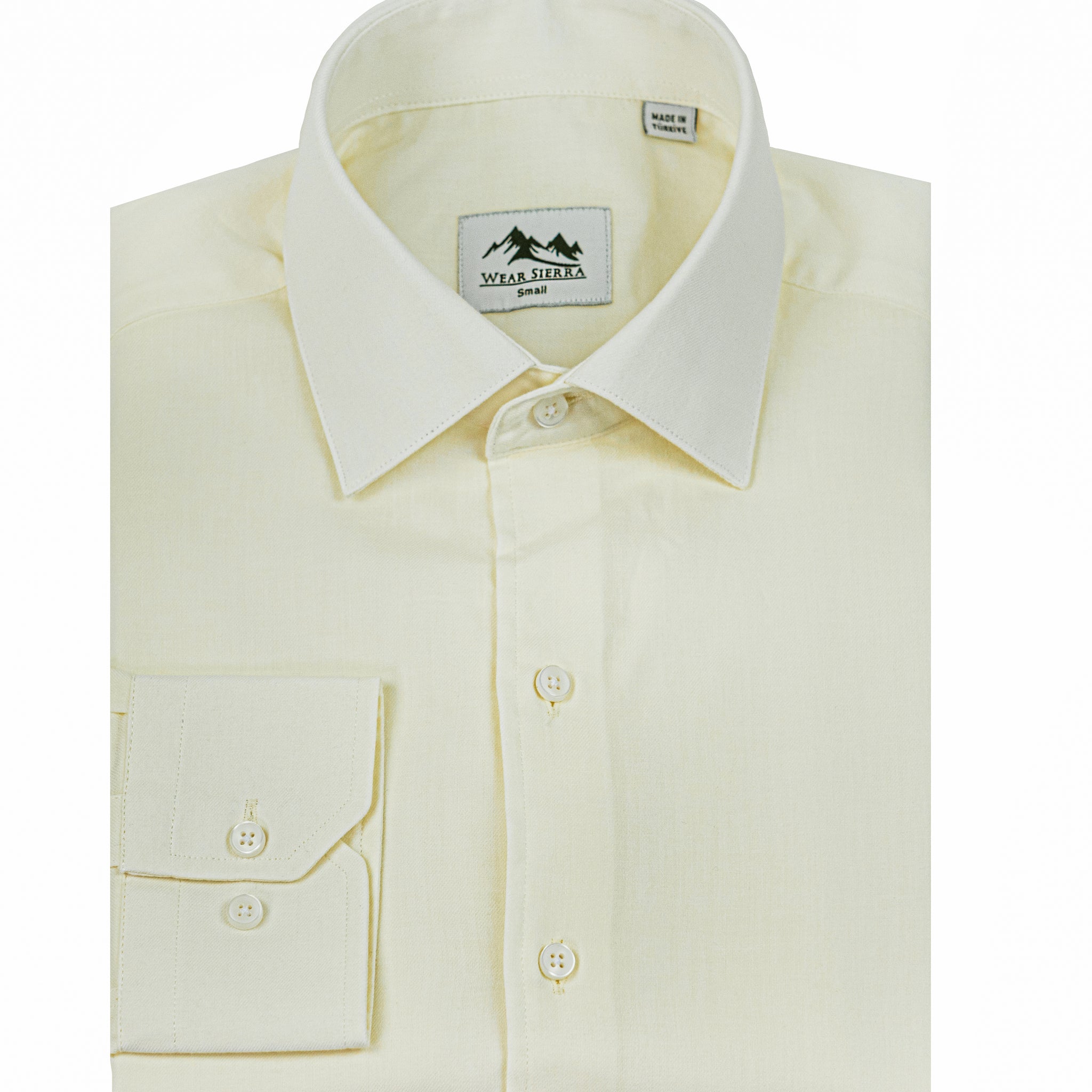 Wear Sierra Top Shelf Men's Cotton Long Sleeve Button Up Shirts in Classic Off-White