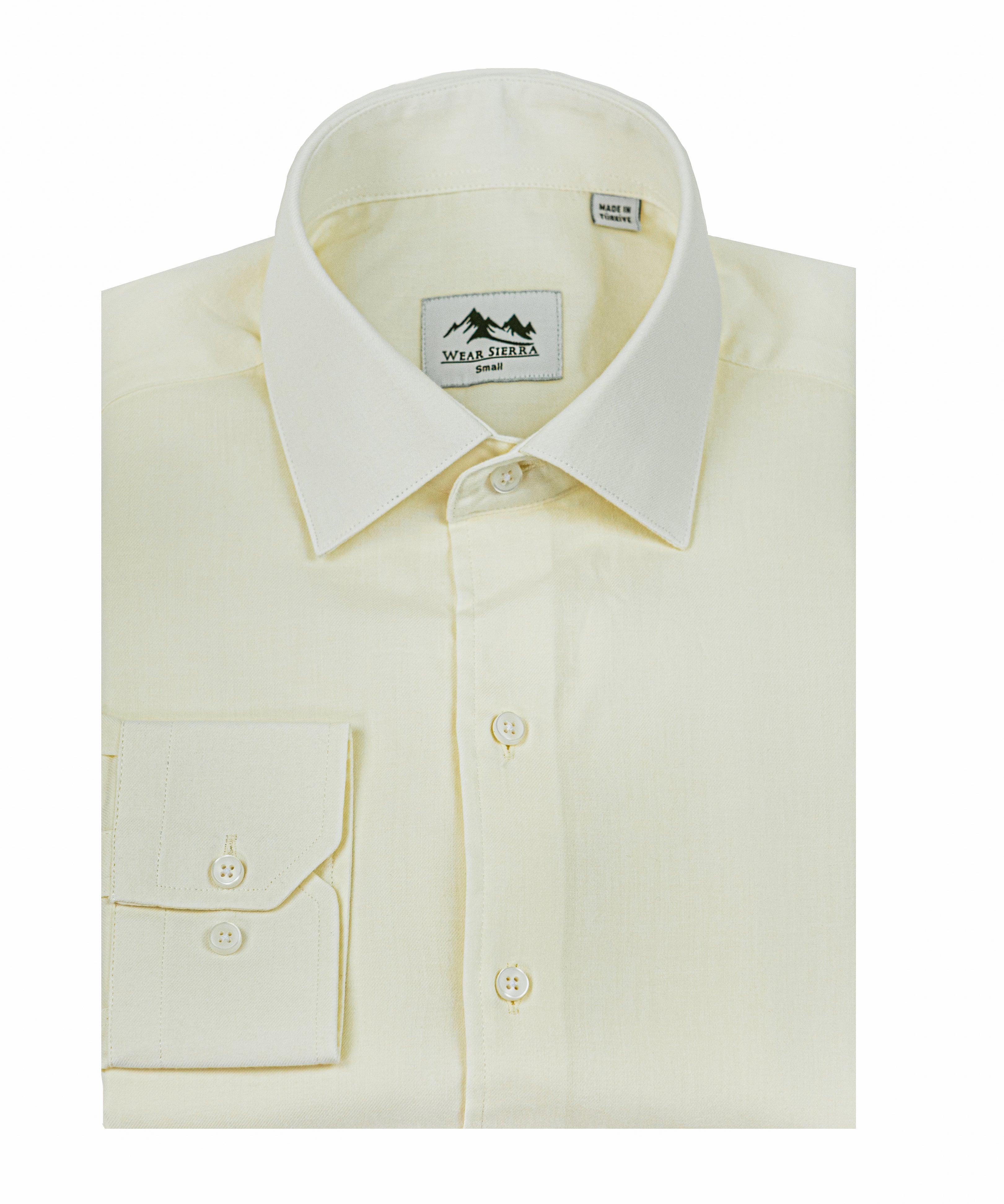 Wear Sierra Top Shelf Men's Cotton Long Sleeve Button Up Shirts in Classic Off-White