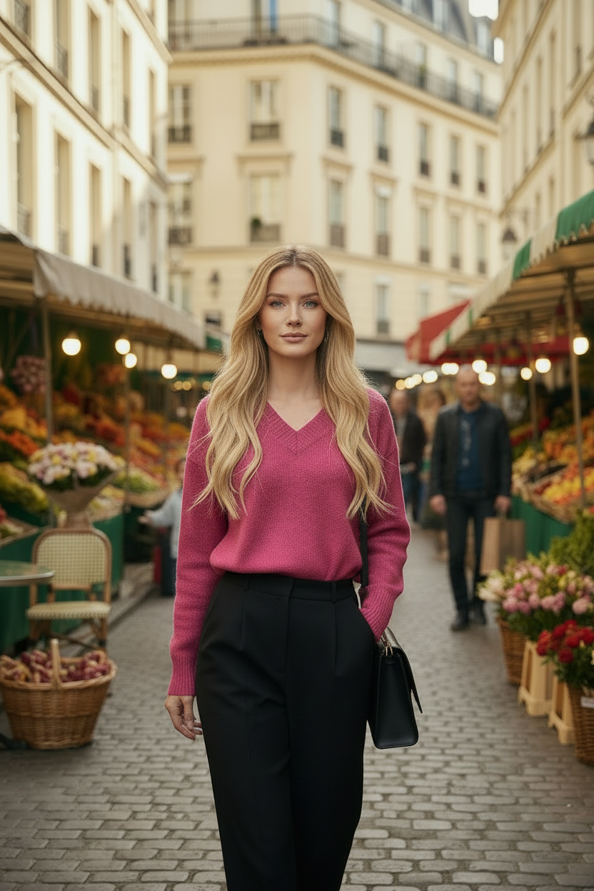 Women's V-Neck Sweater