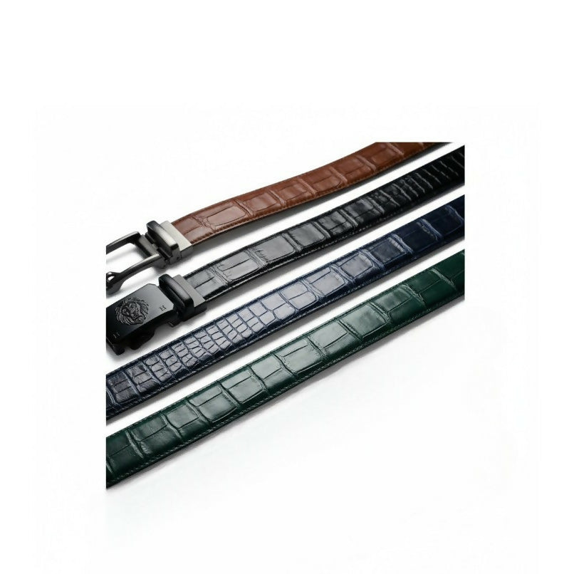 100% Genuine Alligator Exotic Skin Cut-To-Length 50" Leather Strap For Men