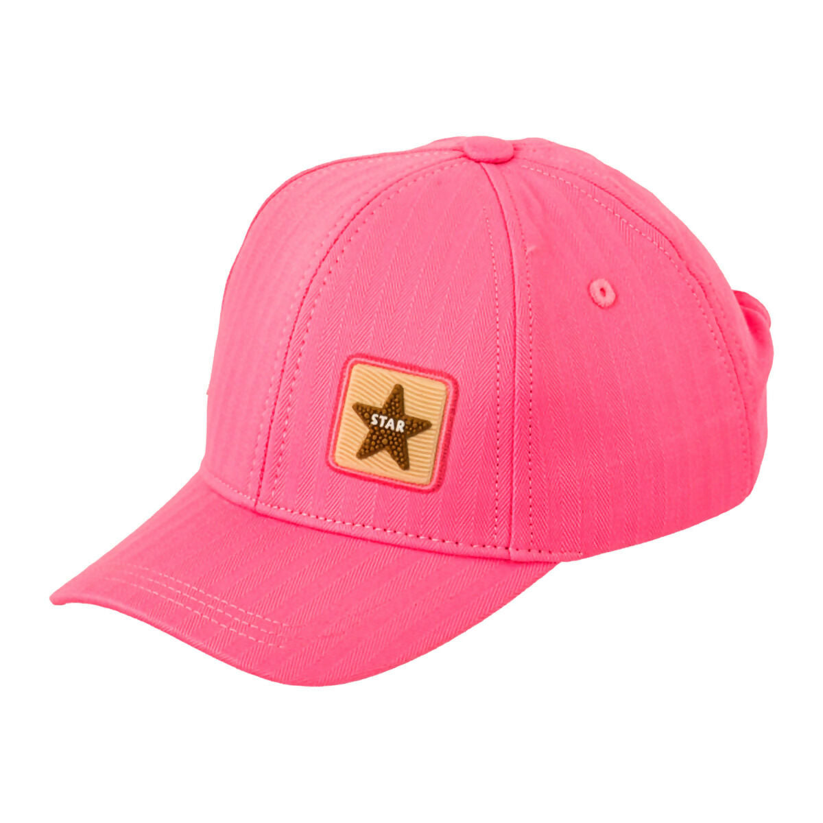 Girls Star Front Patch Cap for Summer, Fits Ages 5 Years to 8 Years