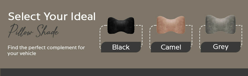 Travel Neck Pillow for Car or SUV with Elastic Strap